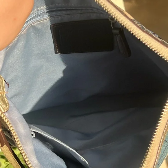 Coach Denim Patchwork Shoulder Bag EUC - Picture 6 of 6